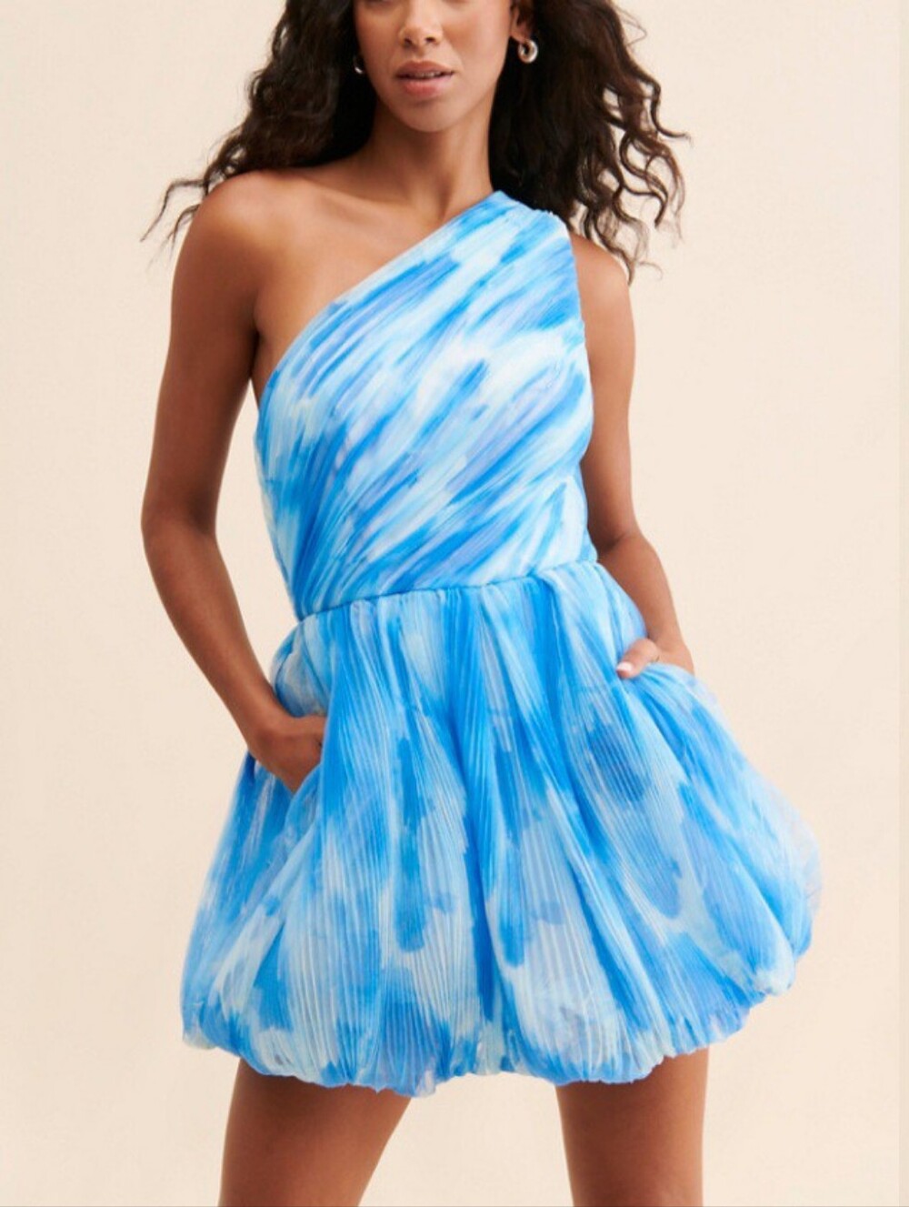 Hutch Blue One-Shoulder Dress 💙- Size 4